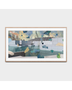 Solé TV Frame for Sony BRAVIA 7 shown with digital artwork from Niio