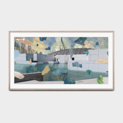 Solé TV Frame for Sony BRAVIA 7 shown with digital artwork from Niio